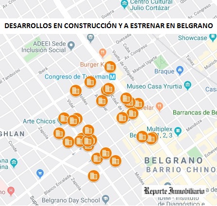 Departamentos a estrenar en Belgrano