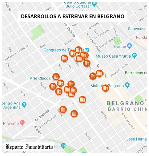 Departamentos a estrenar en Belgrano