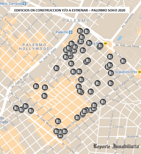 Obras desde el pozo en Palermo soho