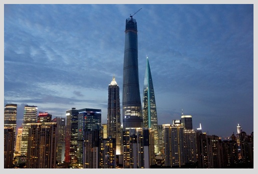El rascacielos más alto de China Shanghai Tower
