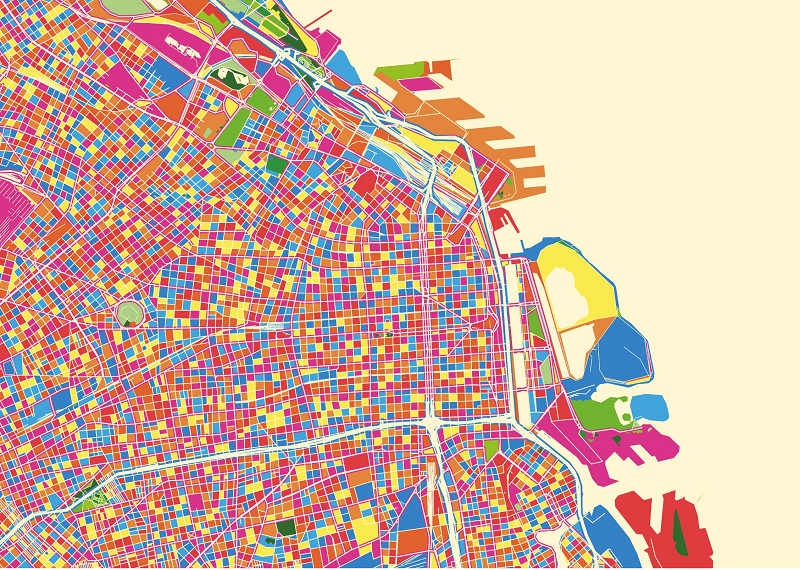 Precio de cierre de los departamentos