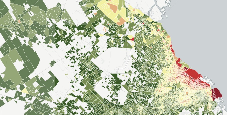 Valores por metro cuadrado en el gran Buenos Aires
