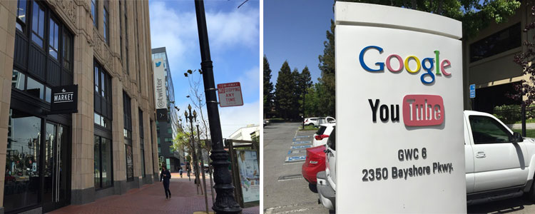 Conociendo las oficinas de Twitter y Google
