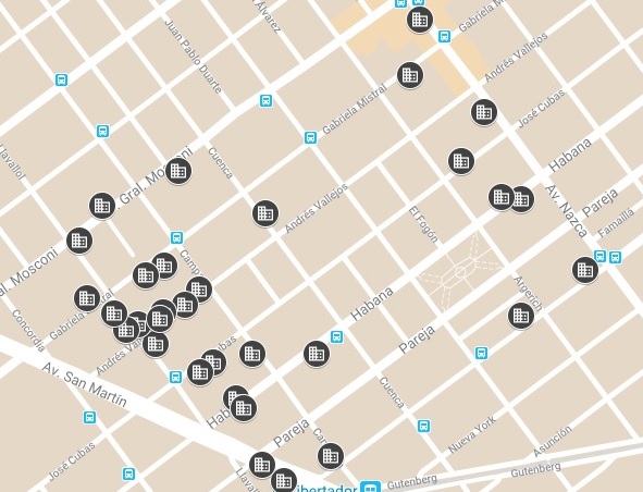 Departamentos desde el pozo en Villa Pueyrredon
